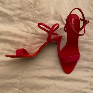 NWOT Red Strappy Heels